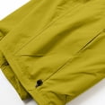 thumbnail image 6 of hlysgo Men's Quick Dry Cargo Shorts Big and Tall Drawstring Lightweight Breathable Short Sports Outdoor Shorts with Zipper Pockets Yellow,M, 6 of 6