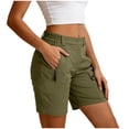 thumbnail image 2 of Summer Shorts for Women Casual Elastic High Waisted Comfy Lightweight Beach Shorts for Travel & Vacation, 2 of 5