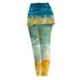 thumbnail image 5 of Puntoco Pantalones De Cintura Elástica Modernos Y Cómodos Para Mujer, Pantalones De Doble Capa Con Bolsillo Para Yoga, Amarillo M, 5 of 5