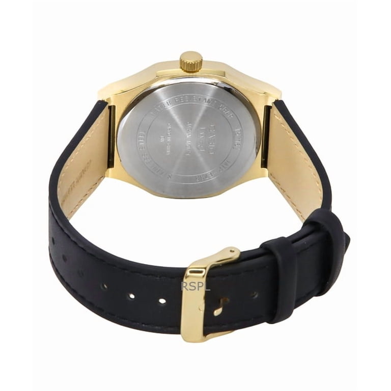 Casio Standard Analog Leather Strap Black Dial Quartz MTP-E735GL