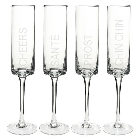 Cathys Concepts Cheers! Contemporary Flutes - Set of 4