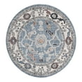 thumbnail image 2 of Unique Loom Eco Traditional Collection Area Rug - Animate (3' 3" Round Harbor Blue/Beige), 2 of 6