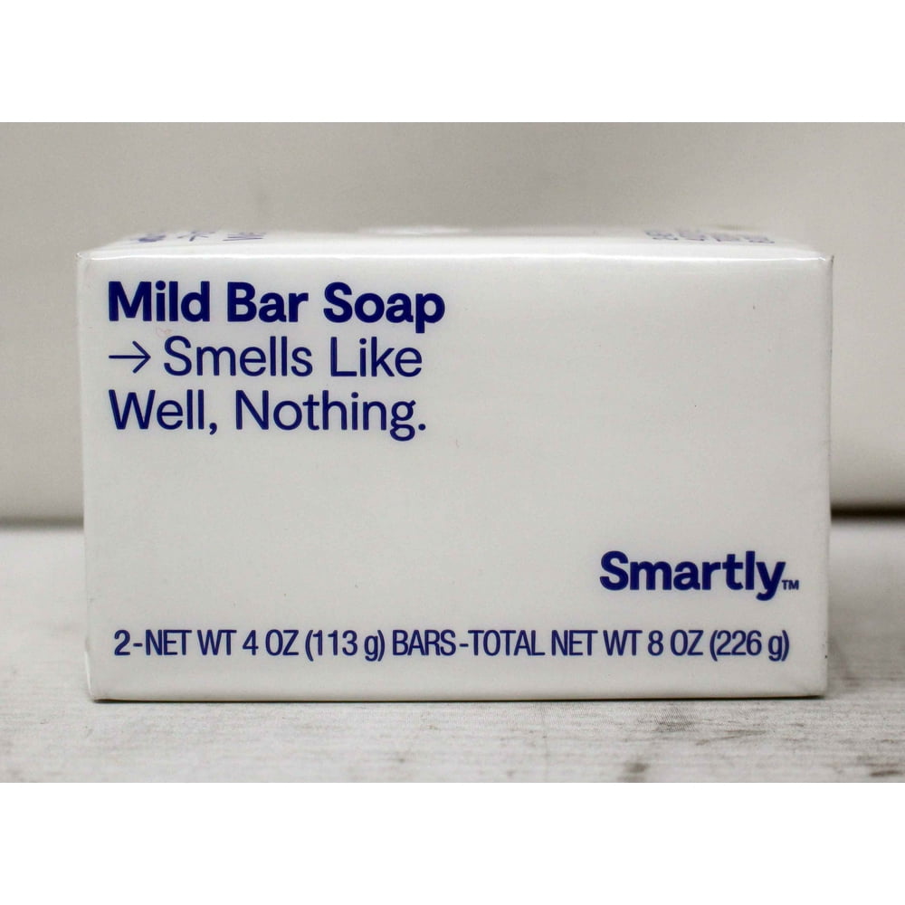 Smartly Mild Bar Soap 2 Count 8 Ounce