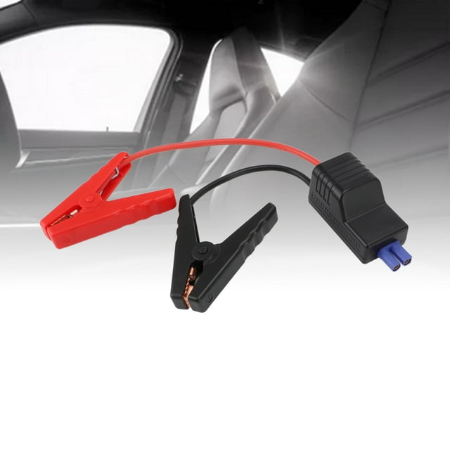 EC5 Starter Cable, Clips To EC5 Connector Digital Display 10AWG Wire Wide Compatibility Car Battery Booster Jumper Cable for Emergency