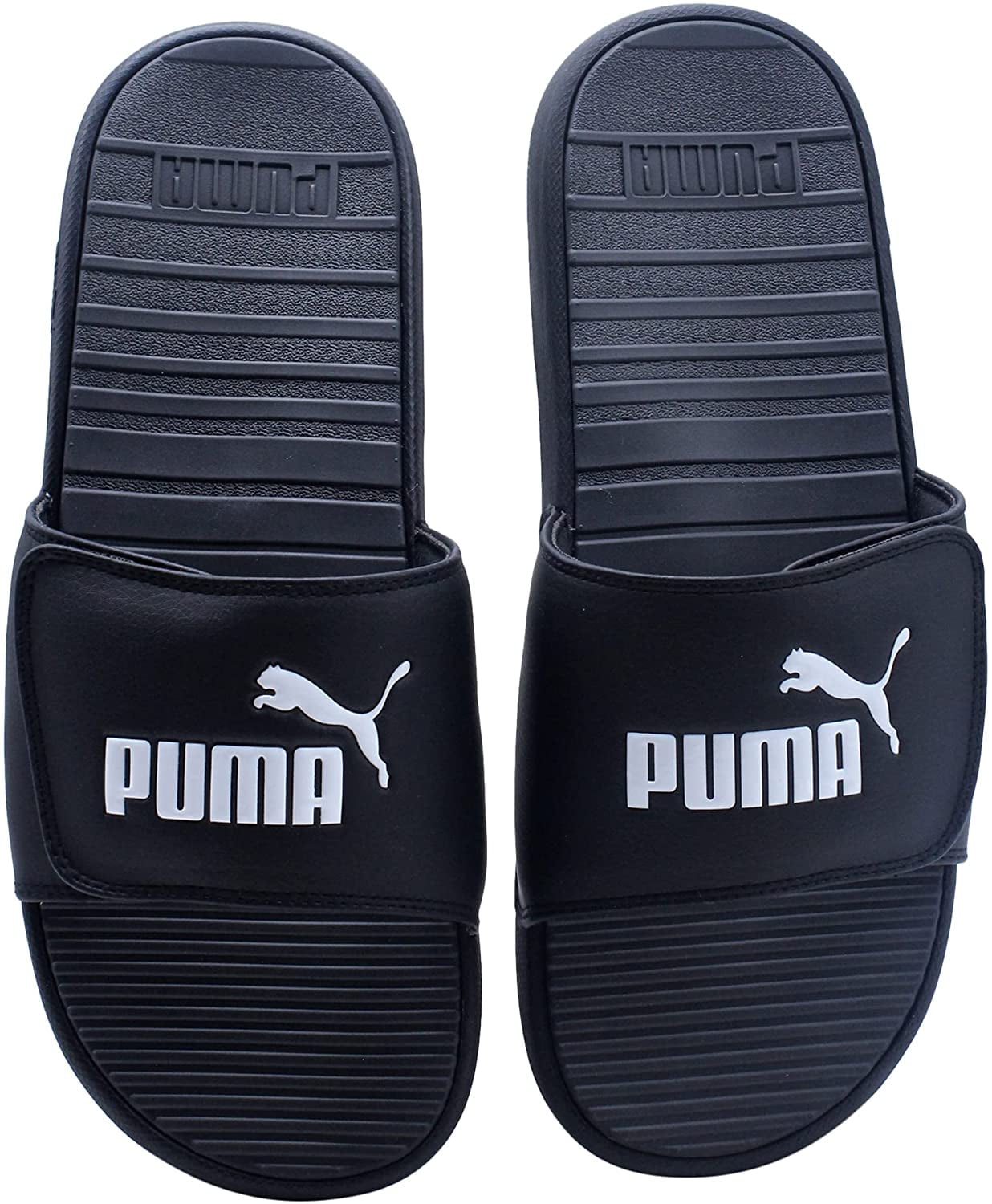 Men's Puma Cool Cat Slide Sandal - Black/White - Size 11