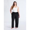 thumbnail image 2 of Joyspun Women's Velour Wide-Leg Sleep Pants, Size XS-3X, 2 of 6