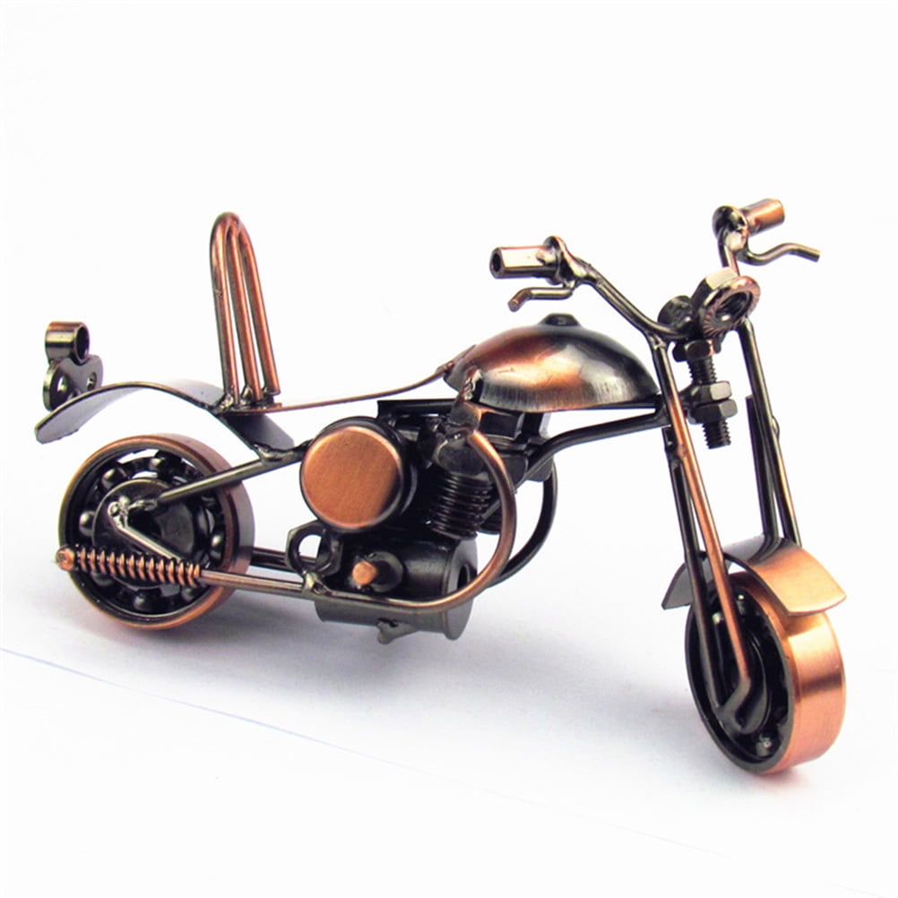 NUOLUX Motorcycle Metal Model Motorbike Decor Sculpture Collectible Art