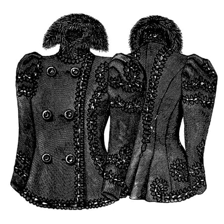 - Sewing Pattern: 1897 Autumn Jacket with Design Pattern