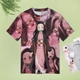 thumbnail image 5 of Kamado Nezuko Womens T-Shirt Round Neck Short Sleeve Tee Shirts Summer Breathable Tops Blouse XL, 5 of 8