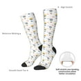 thumbnail image 4 of KLL Hot Air Balloon Print Cool Socks Men's Women's Crew Socks Funny Crazy Novelty Stockings, 4 of 6