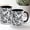 Black, variant on German Shepherd Black French Toile Mug Toile de Jouy Coffee Cup for German Shepherd Dad Fa