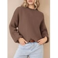 thumbnail image 4 of PRETTYGARDEN Women's Fall Oversized Sweaters Dressy Casual Long Sleeve Chunky Knit Winter Pullover Tops 2025 Holiday Outfits, 4 of 9