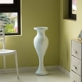 thumbnail image 6 of Decorative Large White Trumpet Design Modern Flower Floor Vase, for Living Room, Entryway or Dining Room, 32 Inch, 6 of 7