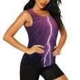 thumbnail image 2 of Sigee Thunderstorm Violet Purple for Women's Workout Tank Top,Running Tank Tops,Sleeveless Gym ClothesMedium, 2 of 8