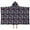 Dark Colorful Unicorn, variant on Colorful Stripe Unicorn Pattern Hooded Bath Towel,50"x30" for Ages 3 To 12 Kids, Quick Dry Lightweight Soft Microfiber Hood Beach Towel Cover Up for Kids