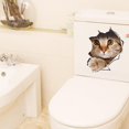 thumbnail image 2 of 1 piece stiker Cute Cat Toilet Sticker Living Room Kitchen Decoration Removable Wall Art Practical Sticker, 2 of 5