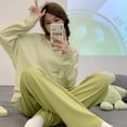 thumbnail image 1 of Pyjamas Printemps et Automne 2024 pour Femmes, Col Rond Ample, Mignon Hello Kitty, service à Domicile, Manches Longues, Pantalon, Ensemble Deux Pièces, Vente en Gros tzw, 1 of 7