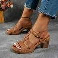 thumbnail image 5 of Mepaouo Orthopedic Wide Sandals for Women 2025 Strappy Arch Support Flat Wedge Walking Slip on Shoes, 5 of 8