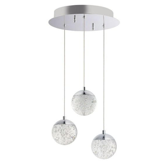E24263-91PC-ET2 Lighting-Orb II-15W 3 LED Pendant in Traditional style-11.5 Inches wide by 6 inches high
