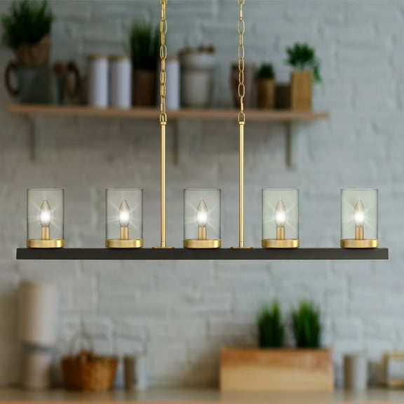 Luxury Contemporary Chandelier, Matte Black, UQL4770