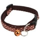 thumbnail image 4 of BRIGHTFUFU Polka Dots Imprima Pequeño Cerro de Cat y Perrito Cuello de Perrito Con Jingle Bell Ancho de 1.0 cm (Café), 4 of 7