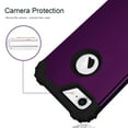 thumbnail image 3 of Dteck iPhone 7 Case, Dteck Heavy Dual Layer Rugged Shockproof Case Hard PC Protective Back Cover For Apple iPhone 7, Purple, 3 of 7