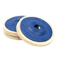 thumbnail image 3 of LOVIVER 3Pcs Wool Buffing Wheel Angel Grinder Polishing Disc Pad Kitchen for Copper Blue, 3 of 7