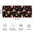 thumbnail image 3 of Pioneer Flower Floral Print Pattern Bathroom Rugs Mat, Non Slip Microfiber Bathroom Rug with Rubber Backing, Soft Mats for Bathroom Floor Tub Shower, 24"x60", 3 of 5