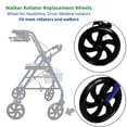 HEALTHLINE Wheels for Walker Rollator, Medline Drive Rollator Wheels