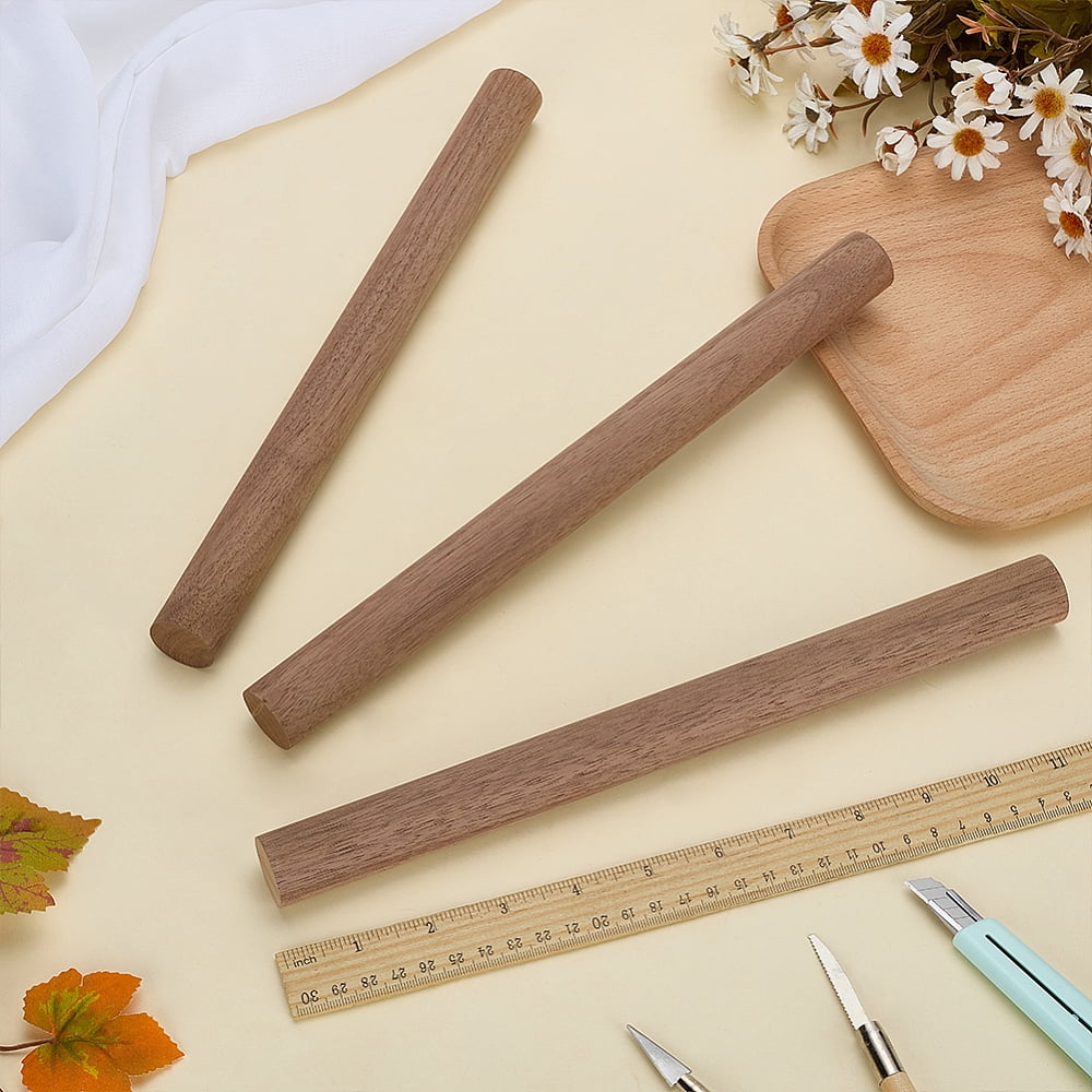 Black Walnut Wood Sticks Craft Sticks Tan 300x25mm DIY