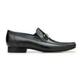 thumbnail image 3 of Belvedere Men's Bruno Genuine Ostrich Leg and Italian Calf Loafer Black 1026, 3 of 6