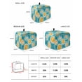 thumbnail image 3 of Fsddascl Teal Orange Tie-Dye Toaster Cover 2 Slice, Small Kitchen Appliance Covers, Ethnic Modern Abstract Watercolor Toaster Oven Cover with Loop, Bread Machine Cover Polyester Dust Cover, 3 of 5