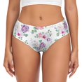 thumbnail image 1 of Fotbe Rose Flower B Calzones Estampados para Mujer – Ropa Interior de Algodón, Cómoda, Suave y Elástica-3X-Large, 1 of 5