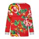 thumbnail image 4 of Puntoco Chaqueta Tipo Cárdigan Informal Con Botones Y Estampado Navideño Para Mujer, 4 of 5
