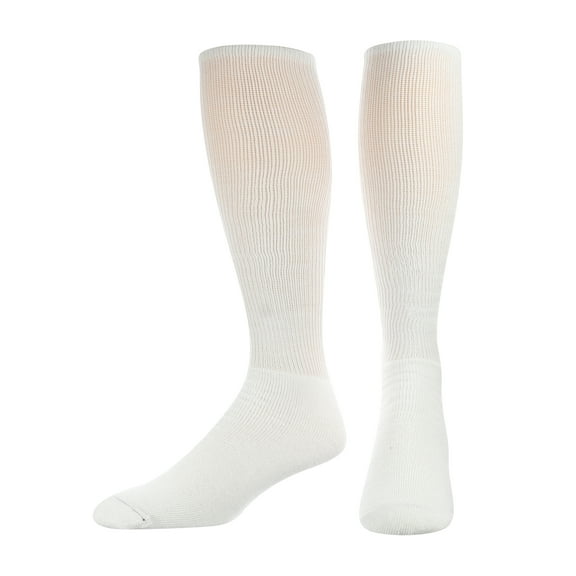 TCK TS All Sport Polyester Baseball Football Soccer Volleyball Tube Sock (White, Medium)