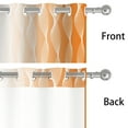 thumbnail image 4 of Lfeey Orange Gradient Semi Sheer Curtains for Living Room Bedroom, Grommet Curtains, 42x84 inch, 4 Panels, 4 of 5