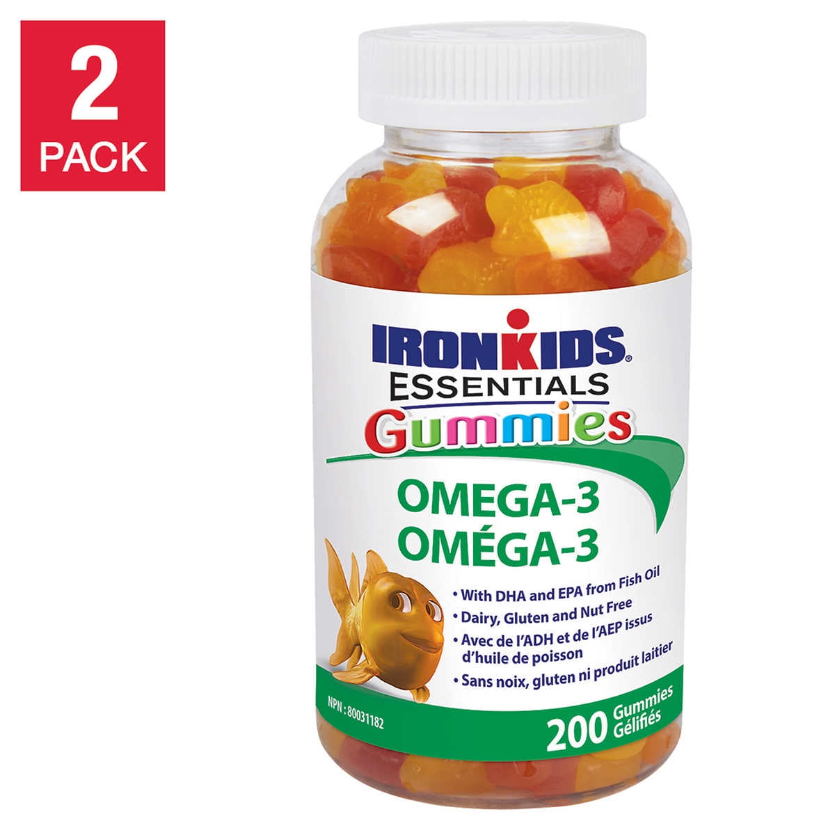 IronKids Essentials Omega3 Gummies, 200count, 2pack Walmart Canada
