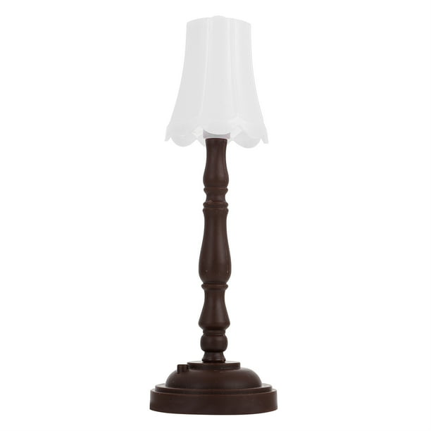Mini lámpara de pie, modelo de mini casa, lámpara LED en miniatura, accesorio de escena en miniatura