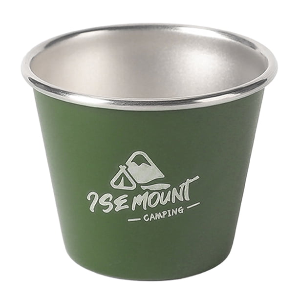 Vasos para beber de 50 ml portátiles apilables para senderismo pesca escalada blanco