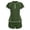 Army Green, variant on Kilaqueen Short Sleeve Rash Guard for Women - 2 Piece Swimsuit UPF 50 Zipper Swim Shirts with Built in Bra and Shorts Set