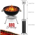 3 Pieces Grill Barbecue Light Base Led Bbq Light Adjustable