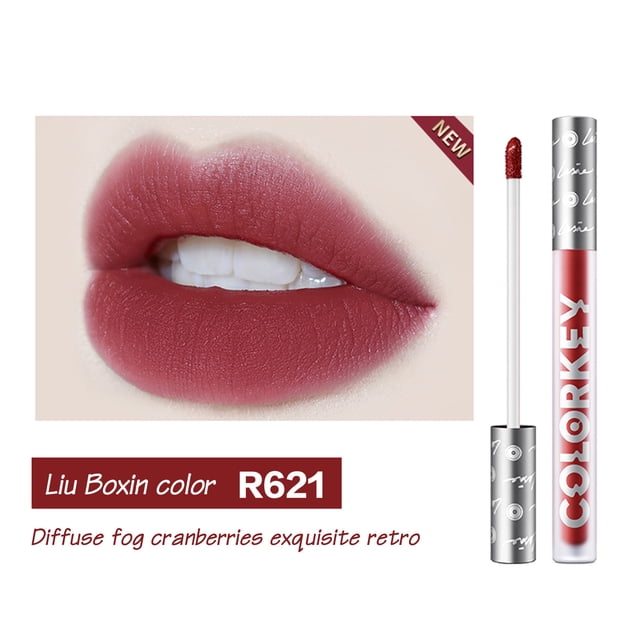 Fiudx Air Lip Glaze Velvet Matte Fog - Labial Rojo para Rostro y Boca, Color Miel, Blanco Duradero, 3 Ml
