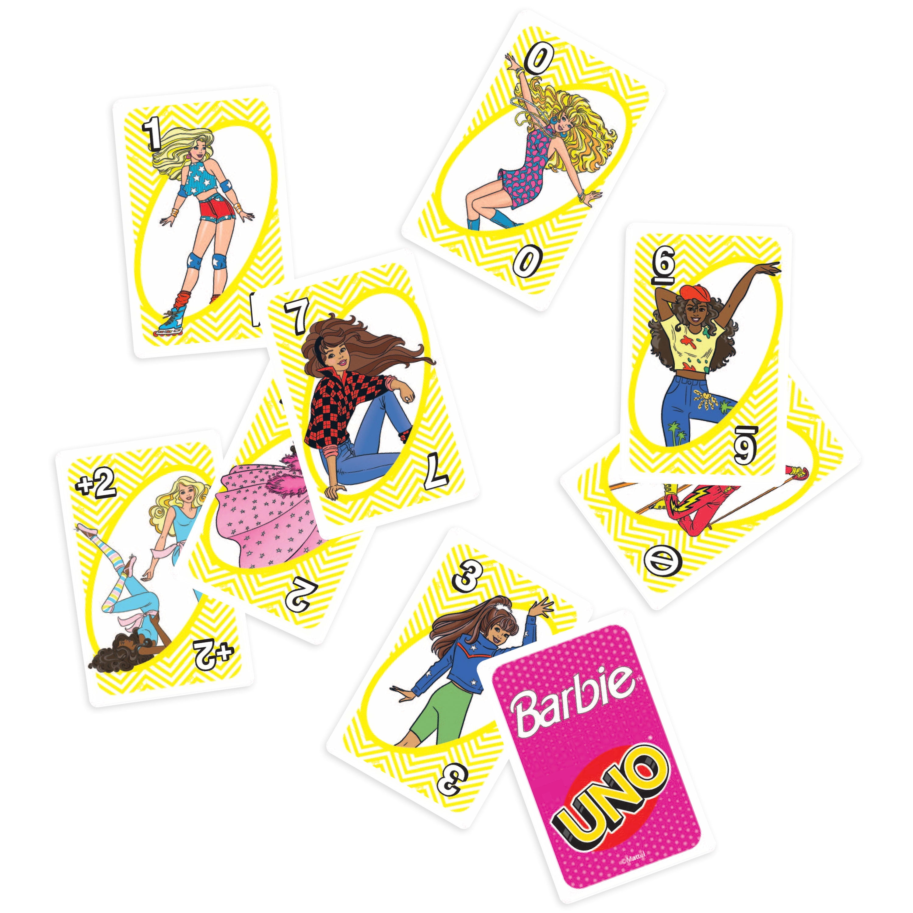 UNO, Card Game, Barbie themed, for Kids & Family Night - Walmart.com