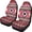 Aztec Tribal Geometric, variant on Psesaysky American Floral Automotive Seat Covers Pack of 2 Set 250 Years of Freedom Automobile Seat Protector Classic Auto Interior Accessories Fit Cars, Truck or SUVs