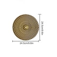 thumbnail image 3 of Large D Style Modern Home Creative Straight Wavy Circular Design Iron Art Wall Decoration (24.5*24.5cm), 3 of 11