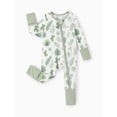 thumbnail image 5 of PatPat Baby Girl Pajamas Viscose from Bamboo 2-Way Zip Fold-Over Foot Cuffs 3Pack Baby Sleepers, 5 of 13