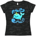 thumbnail image 3 of Inktastic Cute and Playful Narwhal Women's T-Shirt, 3 of 5
