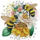 thumbnail image 1 of 5D DIY Taladro Parcial Diamante Pintura Abejas Y Flores Del (LY078), 1 of 9