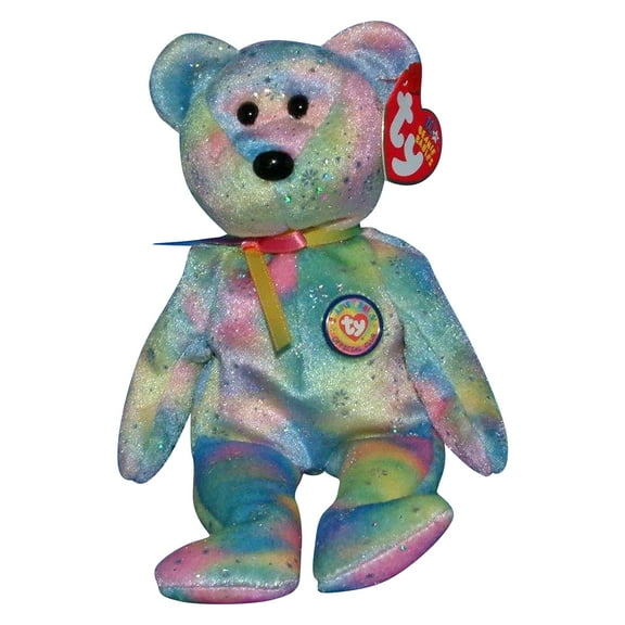 Ty Beanie Baby: Clubby 6 the Rainbow Bear BBOC | Stuffed Animal | MWMT's