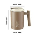 thumbnail image 2 of 17oz Insulated Coffee Mug with Lid, Stainless Steel Coffee Cup, Double Wall Vacuum Coffee Tumbler with Handle, Premium Thermal Travel Coffee Mug for Water, Tea, Hot and Cold Drinks (Khaki), 2 of 4